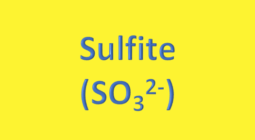 Water Analysis, Sulfite, (SO₃²⁻)