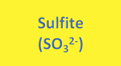 Water Analysis, Sulfite, (SO₃²⁻)
