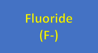 Water Analysis, Fluoride (F-)