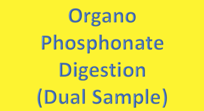 Water Analysis, Organo Phosphonate, Digestion (Dual Sample)