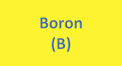 Water Analysis, Boron (B)