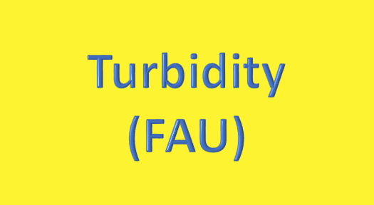 Water Analysis, Turbidity (FAU)