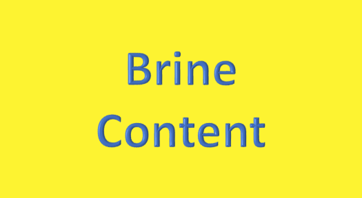 Water Analysis, Brine Content