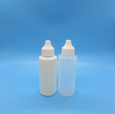 Dropper Bottle, Plastic, 2 oz with Nasal Plug and Cap