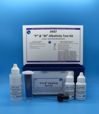 Alkalinity Test Kit, "P & M", Eyedropper Dispenser