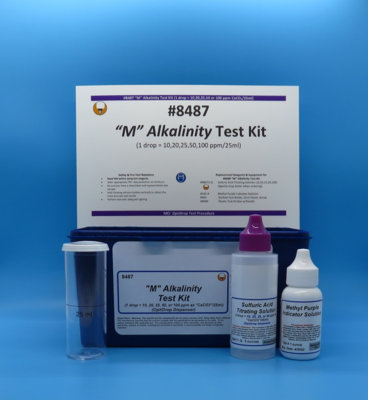 Alkalinity Test Kit, &quot;M&quot;, OptiDrop Dispenser