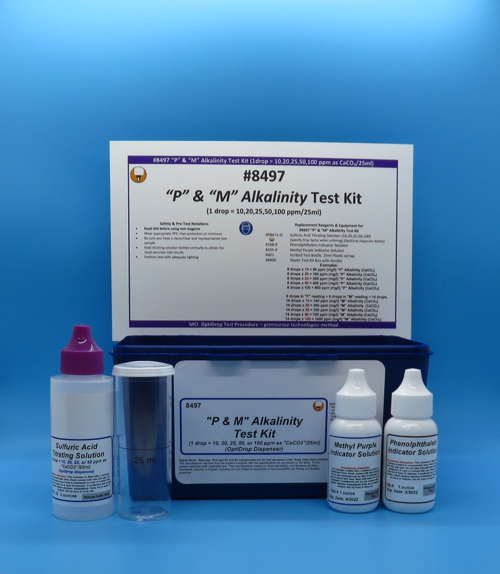 Alkalinity Test Kit, "P & M", OptiDrop Dispenser