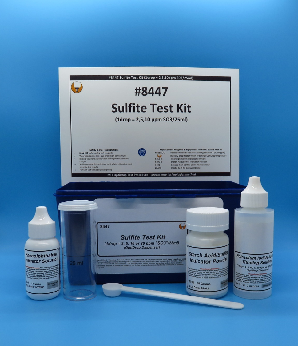 Sulfite Test Kit, OptiDrop Dispenser