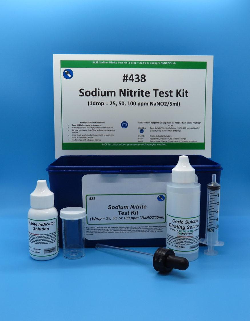 Nitrite, Sodium Test Kit, Eyedropper Dispenser