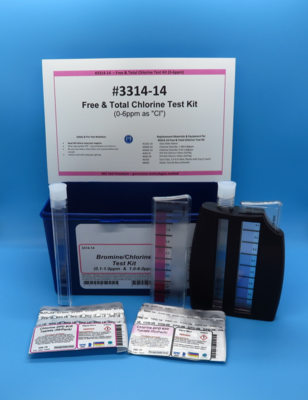 Chlorine, Free &amp; Total Test Kit, Dual Range