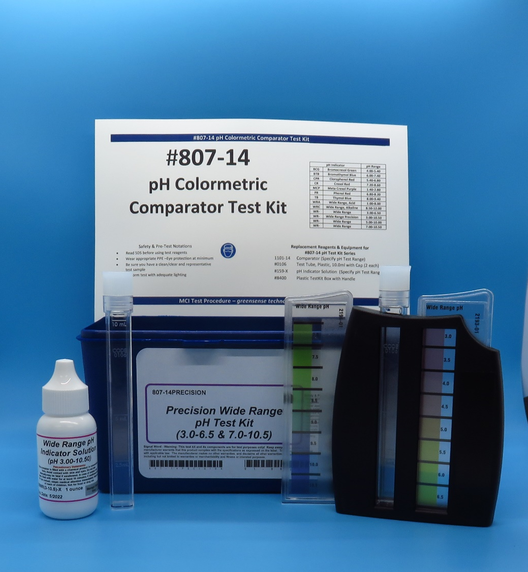 pH Test Kit, Precision Wide Range (3-10.5 pH Range)