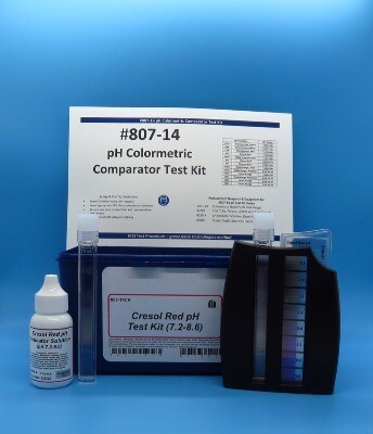 pH Test Kit, Cresol Red (7.2-8.6 pH Range)