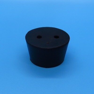 Rubber Stopper, 2 Hole