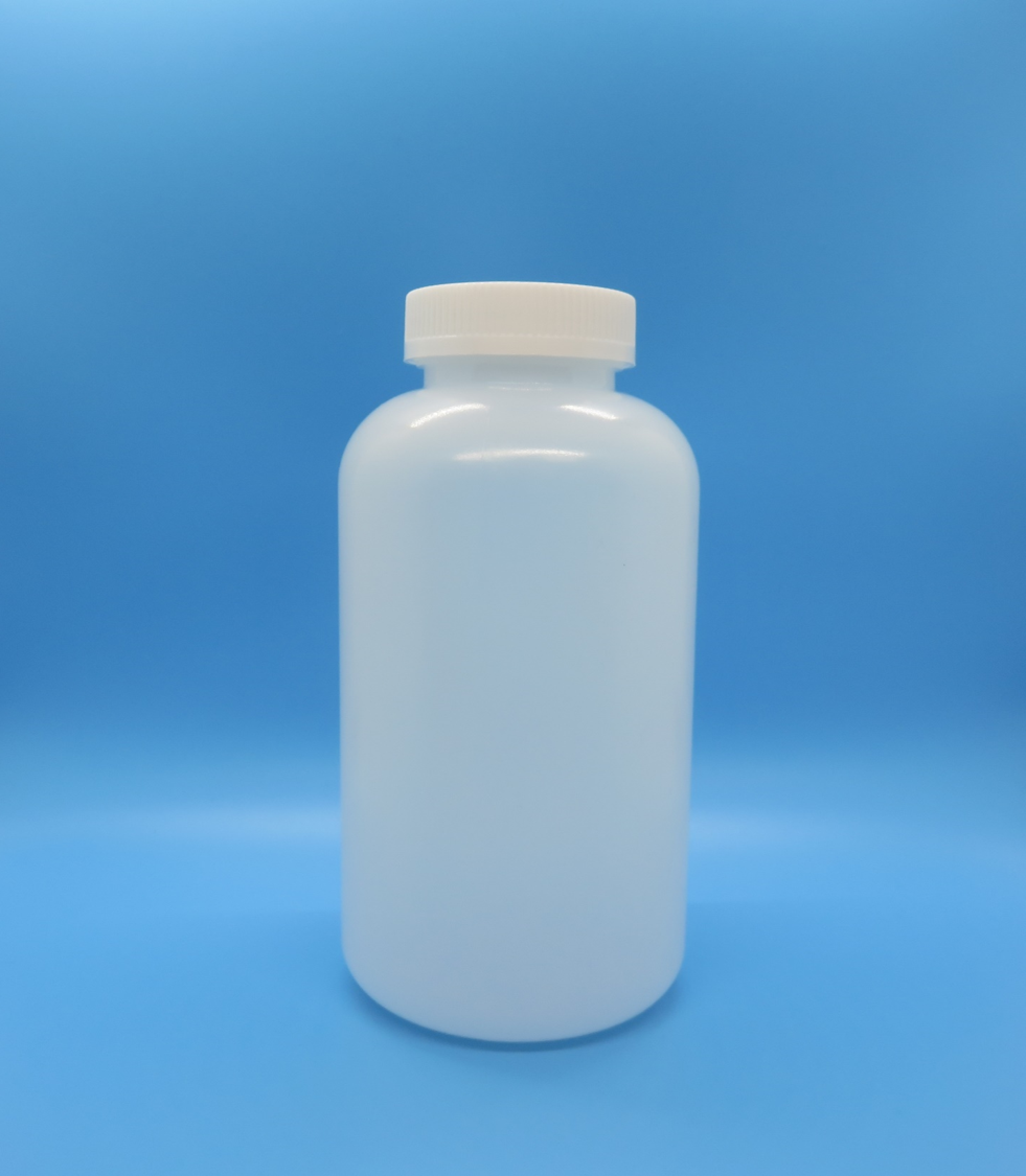 Bottle, Plastic, 950 cc (Quart) Wide Mouth with PV Lined Child Resistant Cap