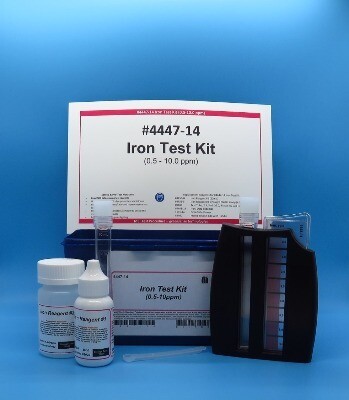 Iron Test Kit, (0.5-10.0 ppm), Complete