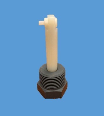 Corrosion Plug, PVC with 3" Teflon Holder Assembly