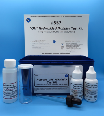 Alkalinity Test Kit, Hydrate "OH", Eyedropper Dispenser