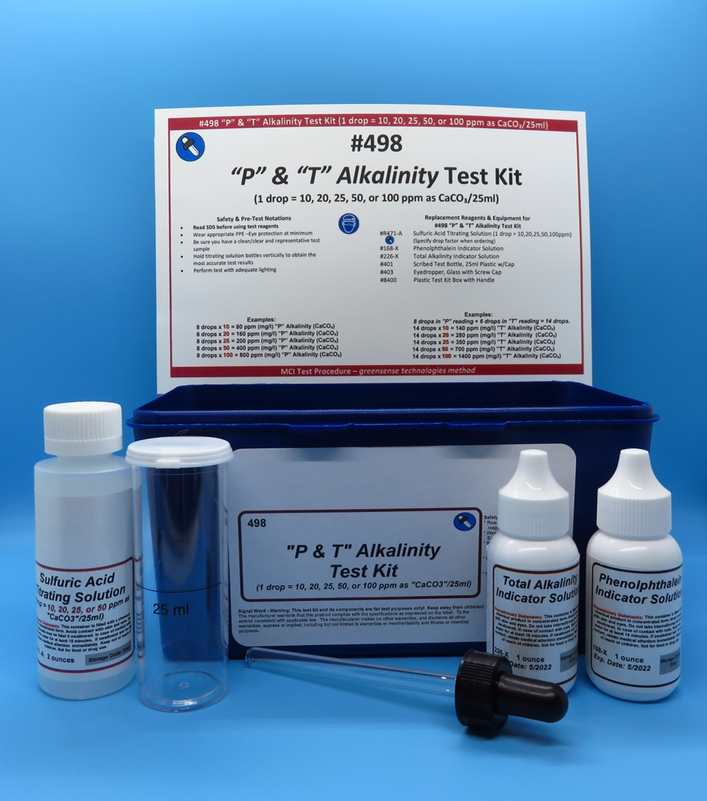Alkalinity Test Kit, "P & T", Eyedropper Dispenser