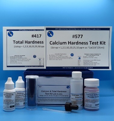 Hardness, Calcium &amp; Total Test Kit (w/HNB/HIBS), Eyedropper Dispenser