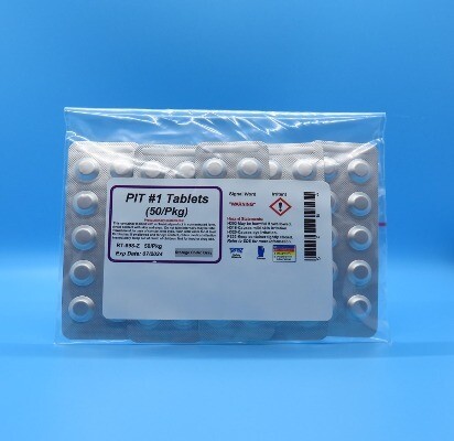 PIT #1 Indicator Tablets (50/Pkg)