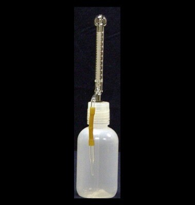 Burette, Automatic, 10 ml Capacity, Bead Type, with Pint Plastic Reservoir Bottle