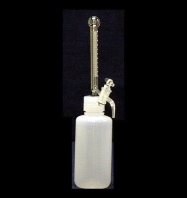 Burette, Automatic, 10 ml Capacity, Teflon Stopcock with Pint Plastic Reservoir Bottle