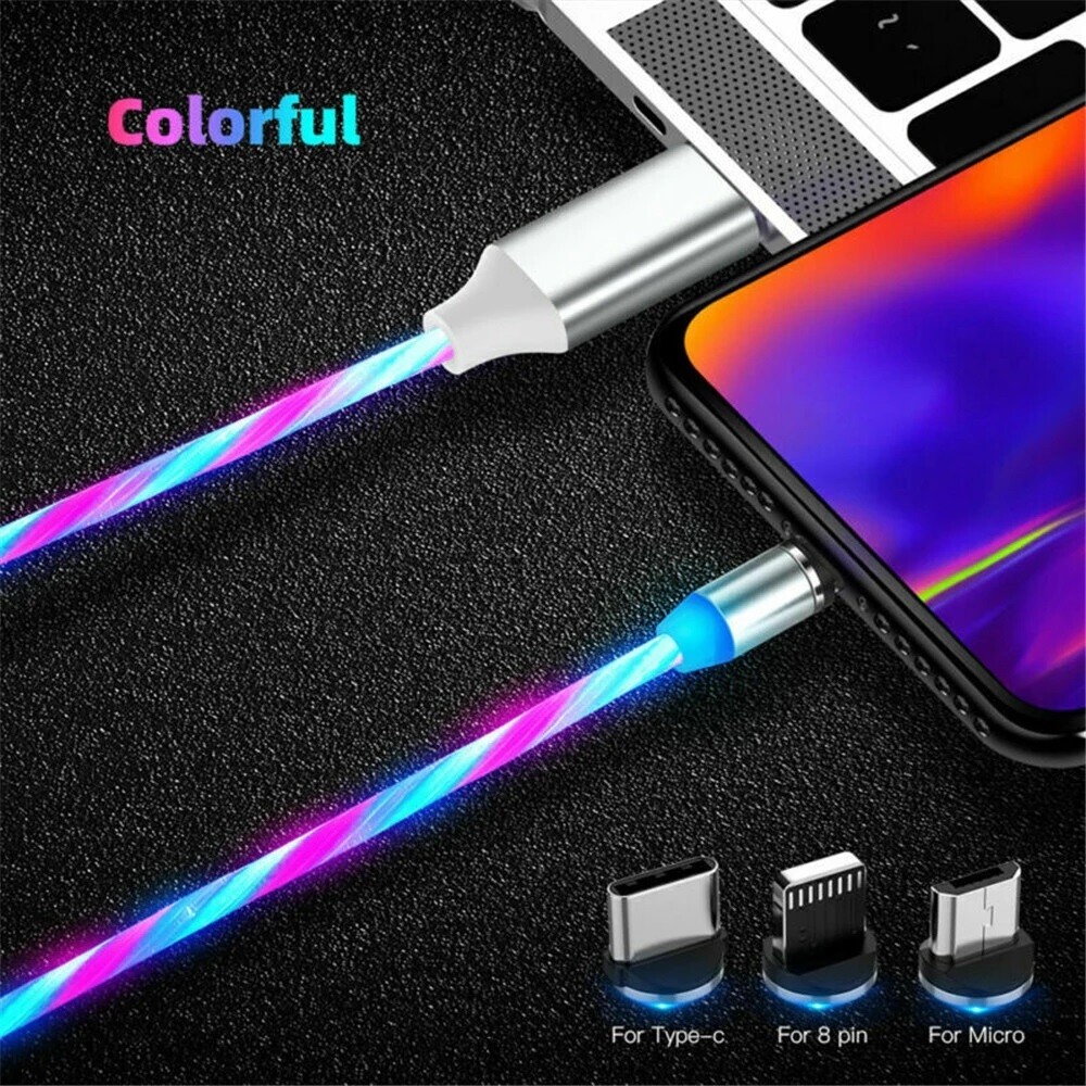 Cable micro USB LED Carga rápida Cable USB