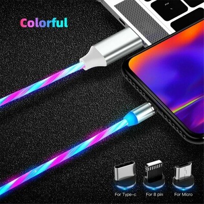 Cable micro USB LED Carga rápida Cable USB