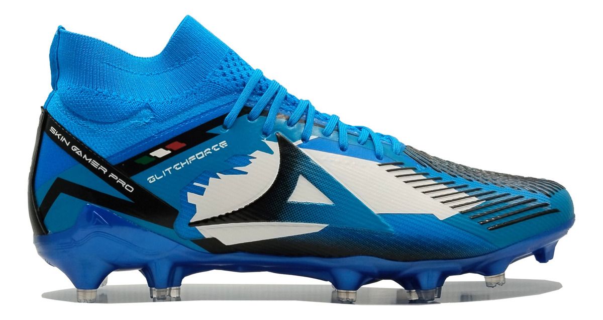 Tachones Skin Gamer Glitchforce Profesional 3056 ////, COLOR: AZUL, TALLA: 25