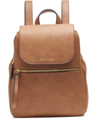 Calvin Klein Elaine Flap Backpack Caramel