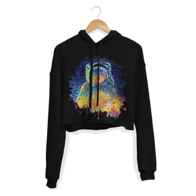 Cosmic Bang Crop Top Hoodie