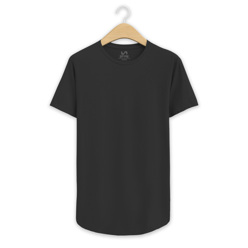 Black Drop Cut Tee