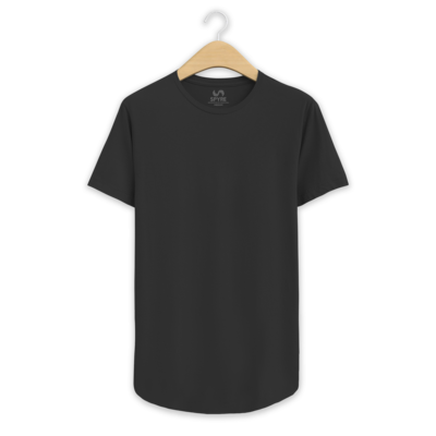 Black Drop Cut Tee