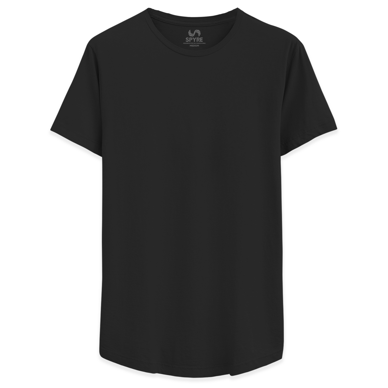 Black Drop Cut Tee
