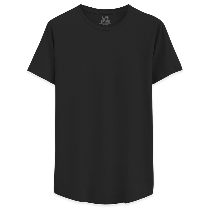 Black Drop Cut Tee