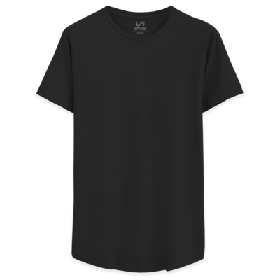 Black Drop Cut Tee