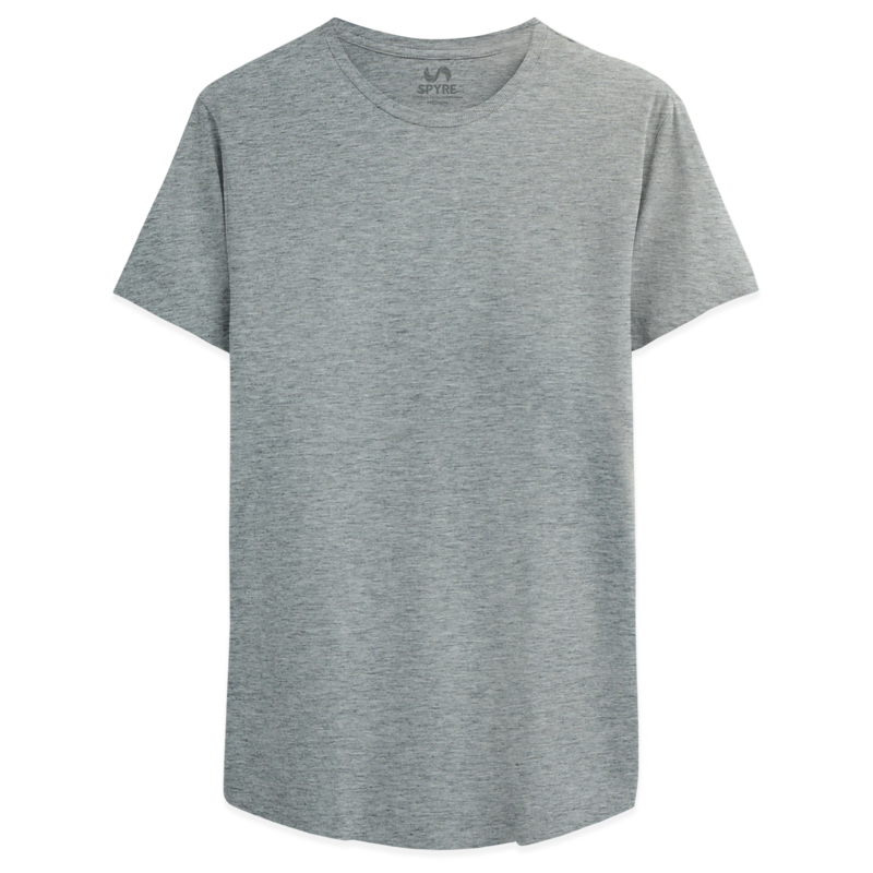 Grey Slim Drop Cut Tee
