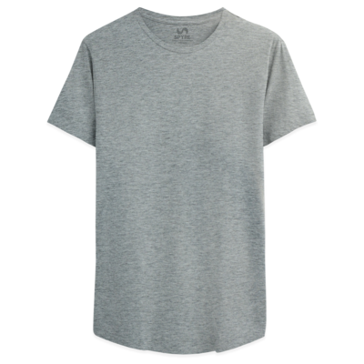 Grey Slim Drop Cut Tee