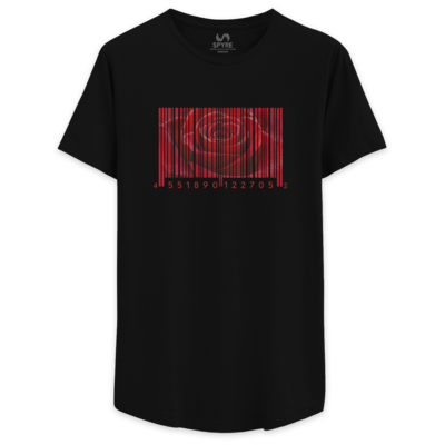 Rose Barcode Drop Cut Tee