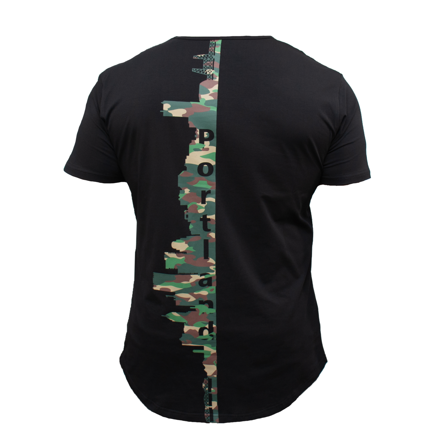 Portland Skyline Drop Cut Tee