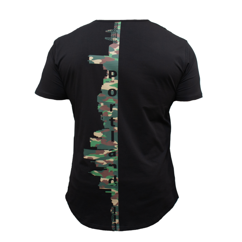 Portland Skyline Drop Cut Tee