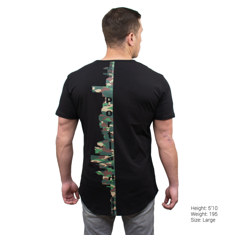 Portland Skyline Drop Cut Tee
