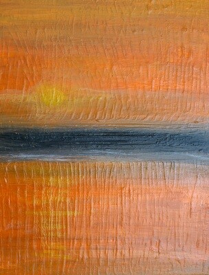 Sunset CA Abstract Acrylic on Canvas