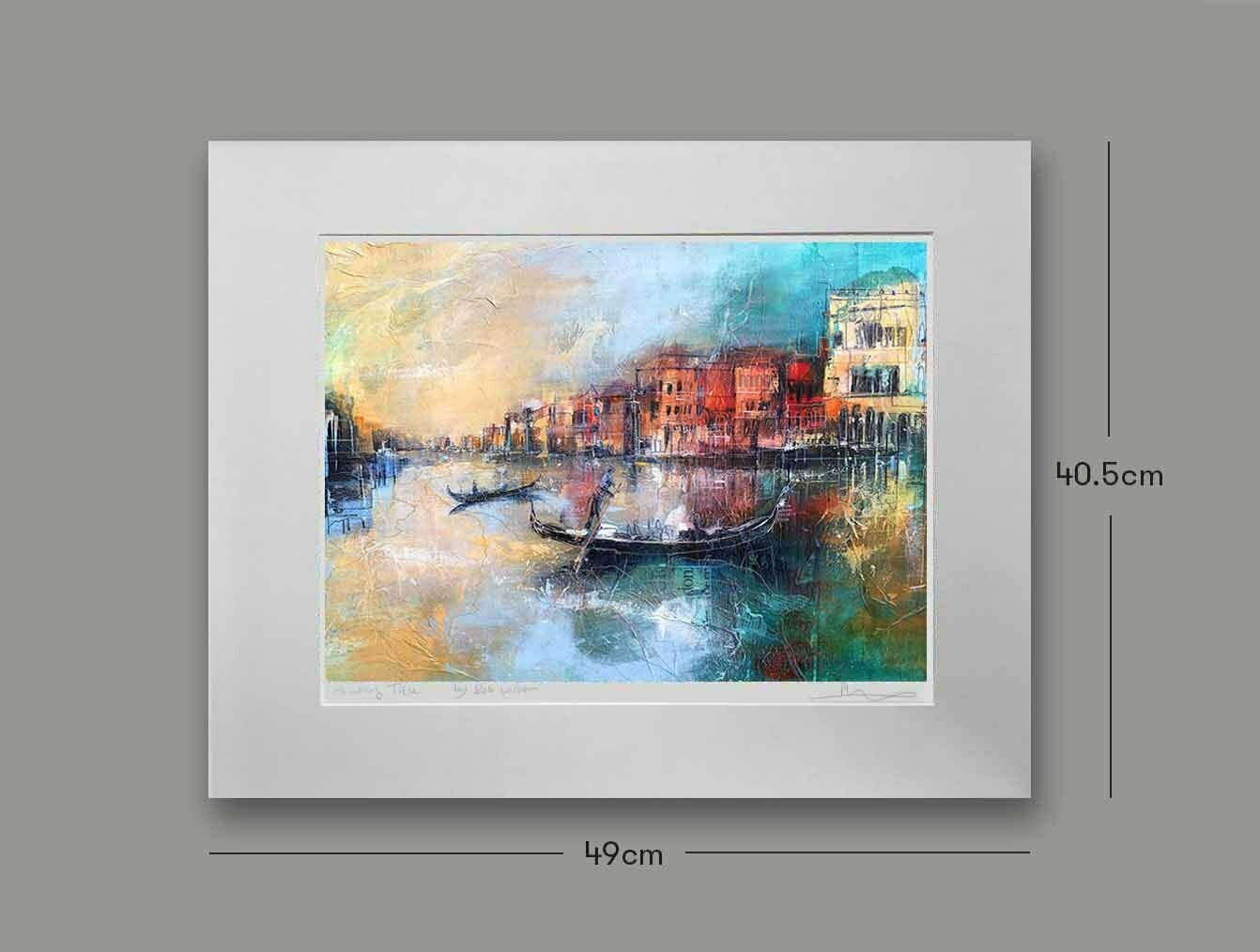 Italy: As the Sun Sets, Venice, Size: Small, Options: mounted