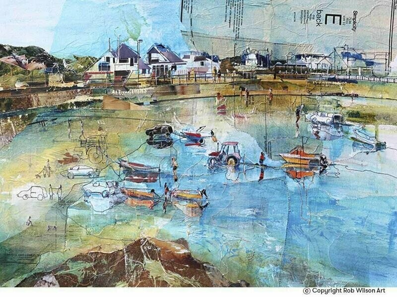 Wales: Trearddur Bay, Pulling the boats in