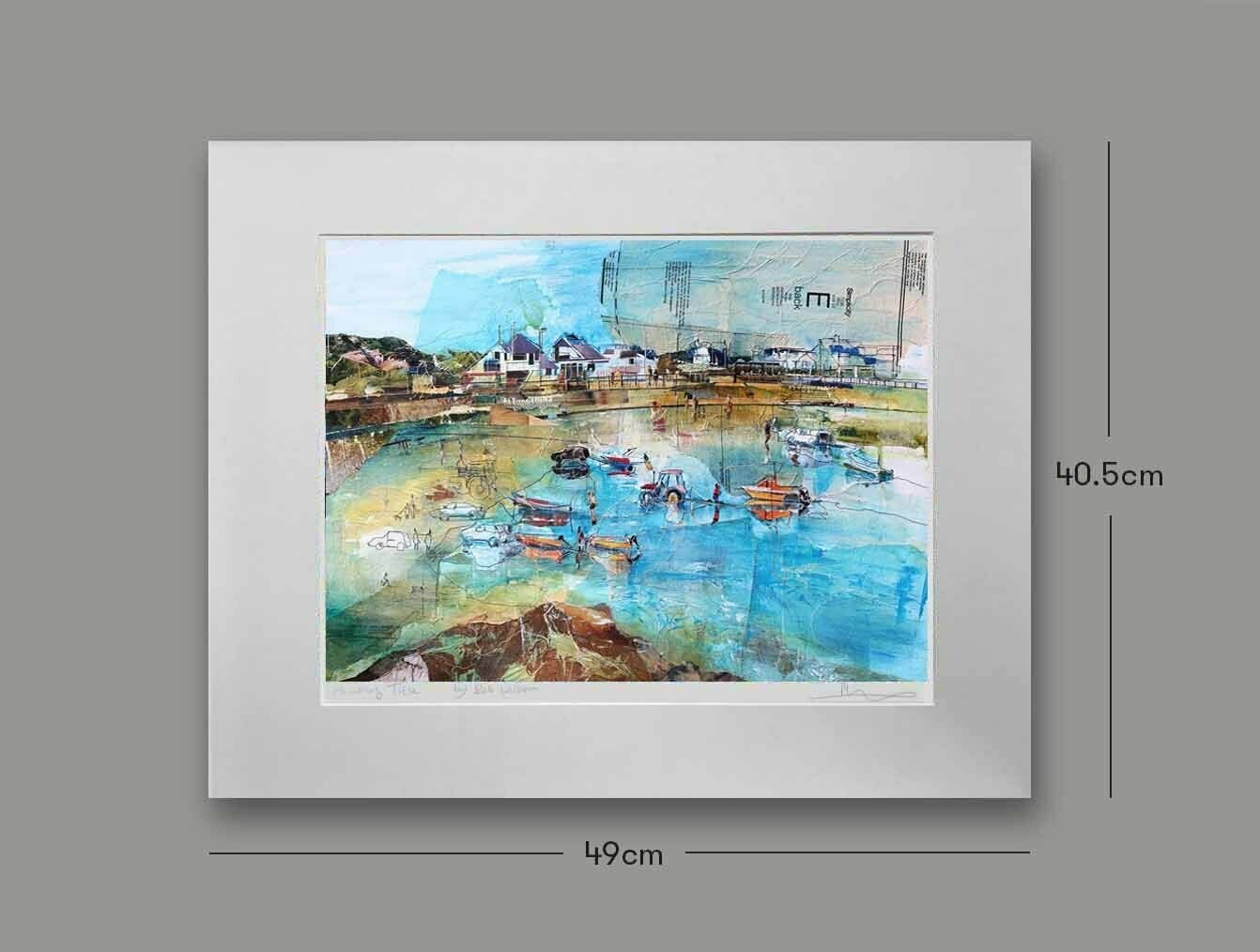Wales: Trearddur Bay, Pulling the boats in, Options: mounted, Size: Small