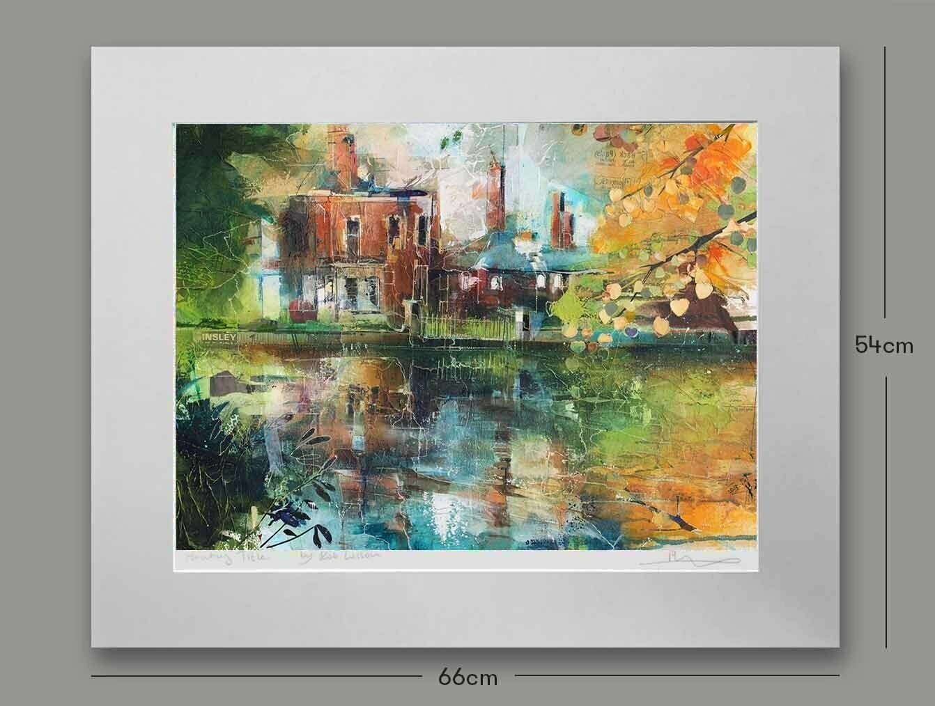 National Trust: From the Bridge, Dunham Massey, Options: mounted, Size: Medium