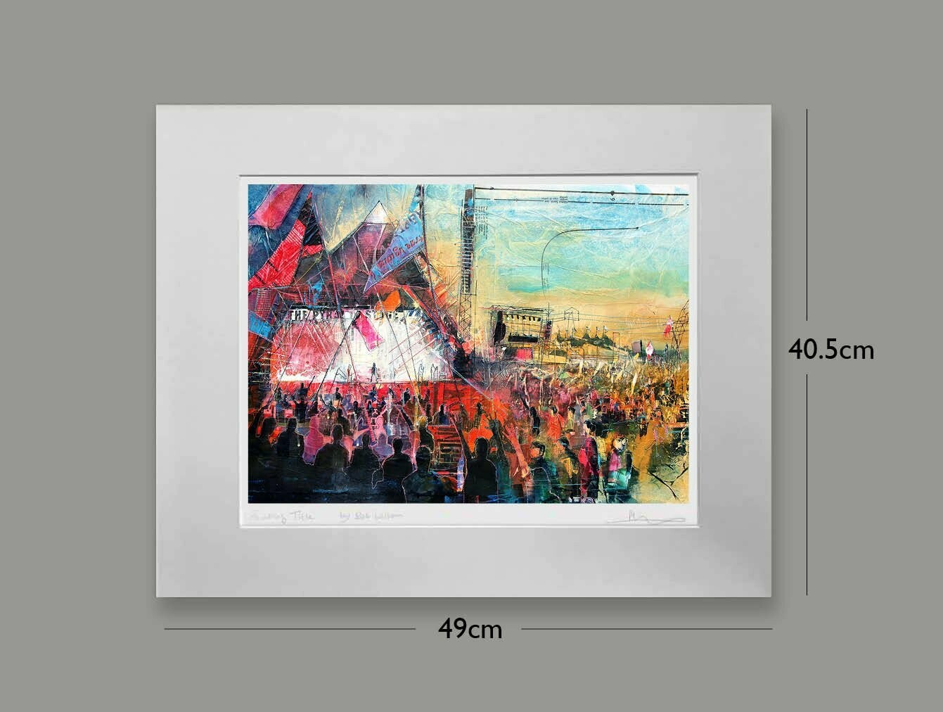 Pyramid Stage, Glastonbury, Options: mounted, Size: Small