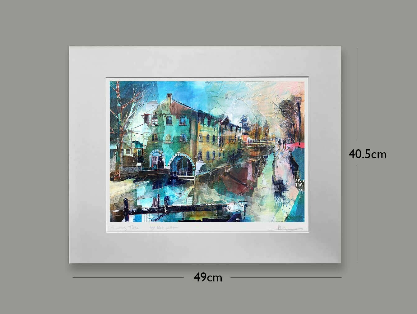Lockside Mill, Marple, Options: mounted, Size: Small