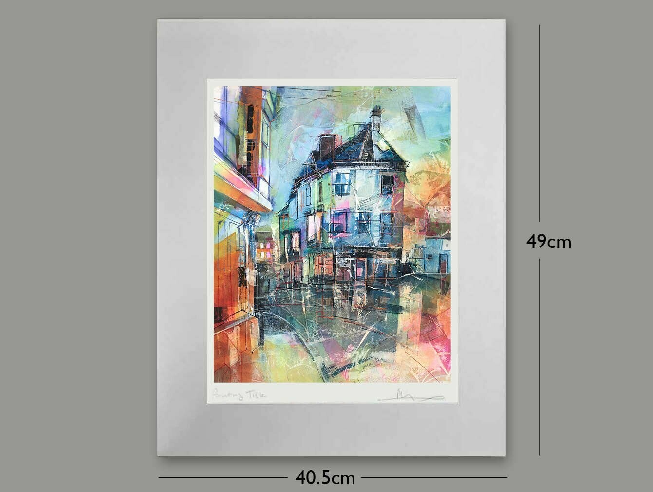 Scriveners Bookshop, Buxton, Options: mounted, Size: Small